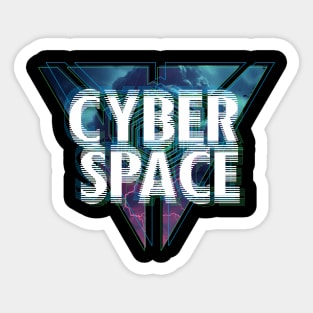 CYBERSPACE - Futuristic Design Sticker